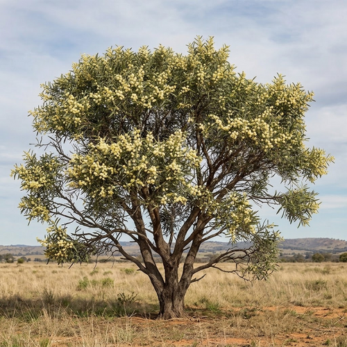Elegant Wattle Acacia victoriae mature flowering plant