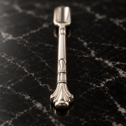 Silver Micro Lab Spoon precision handle ultra macro